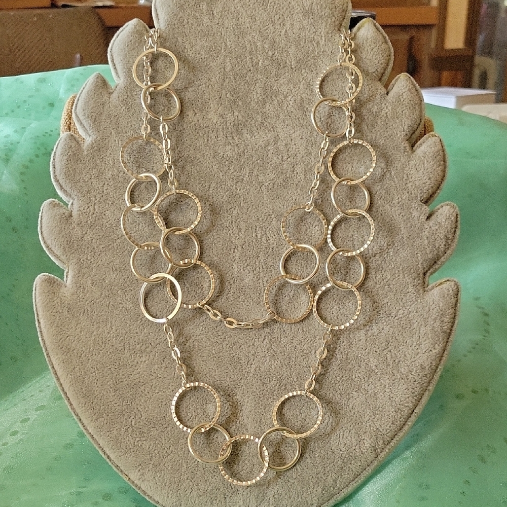 Sale Bundle 3 For $20 Chic Gold Circle Link Necklace